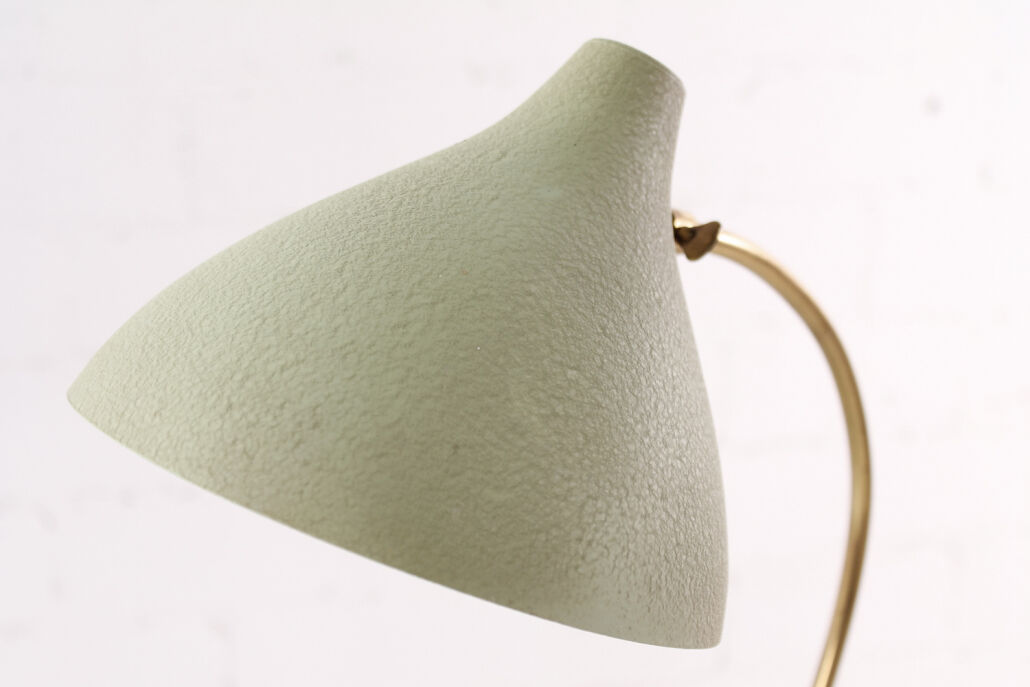 Brass and shrink paint table lamp from the 1950s