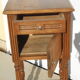 Solid walnut bedside table in Louis XVI style