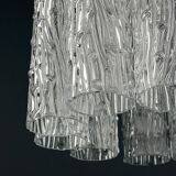 Mid-century Murano glass chandelier Tronchi by Toni Zuccheri for Venini, Italy, 1970s.