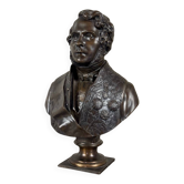 Buste en bronze de l’amiral Hucos, signé Dubray 1854