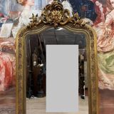 large Napoleon III period mirror in gilded wood circa 1880
