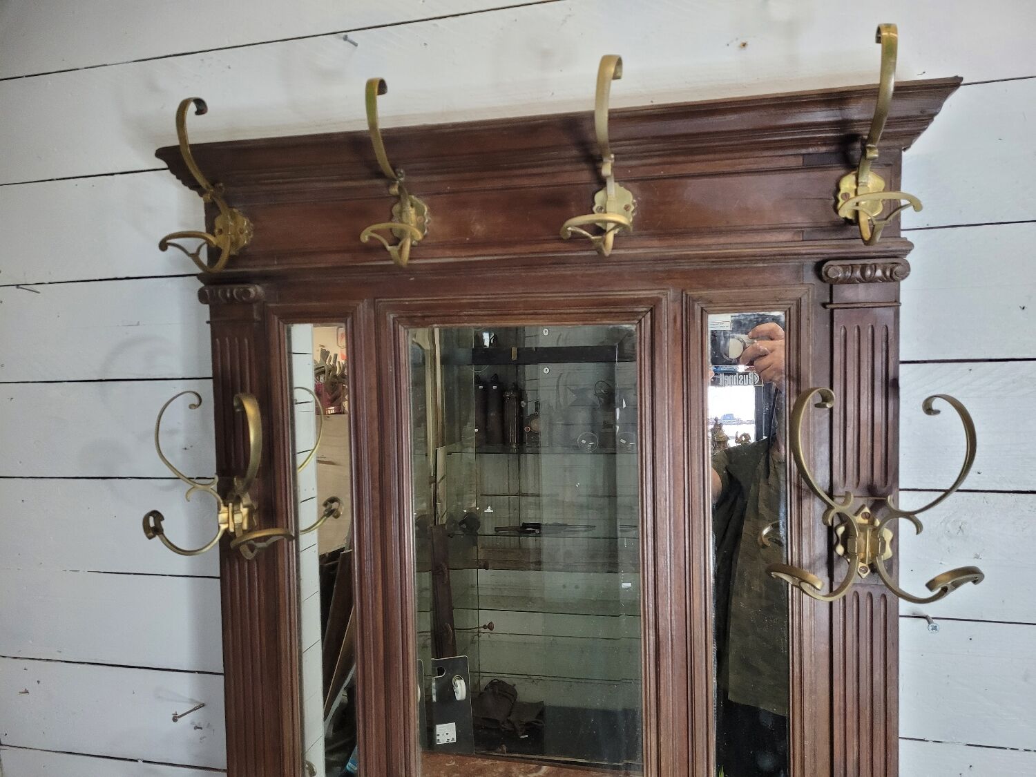 Old walnut cloakroom