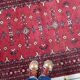 Vintage Uzbek Bukhara handmade rug 128 cm x 196cm 1950s - 1C1228