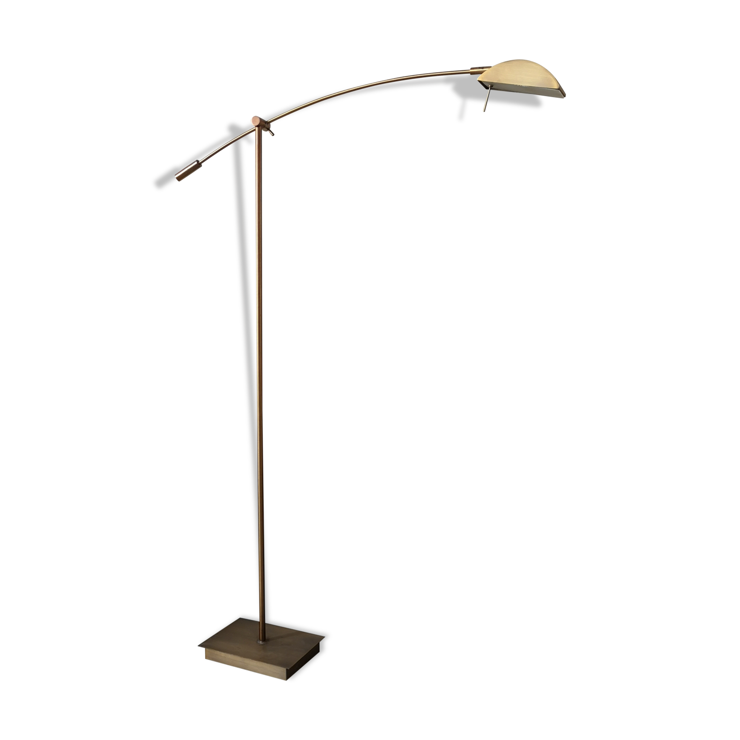 Vintage brass reader lamp, 1960