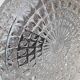 Small round wall lamp ceiling light transparent glass vintage fixture