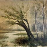 Oil painting on canvas from the early 20th century.