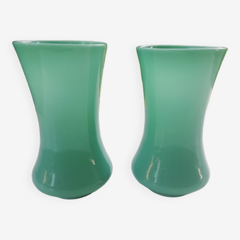 Pair of opaline vases