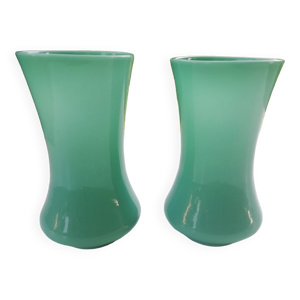 paire de vases en opaline