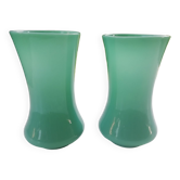 Paire de vases en opaline