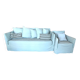 Gervasoni ghost sofa + covers + matching armchair