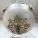 Lustre Empire en bronze et cristal