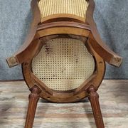 Set of 6 Louis XVI style mahogany snowshoe chairs circa 1880