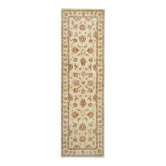 Tapis traditionnel en runner fait à la main, tapis crème, tapis afghan gris, décoration intérieure.