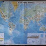 World map, edition M.D.I 1976