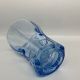 Blue glass vase 1950