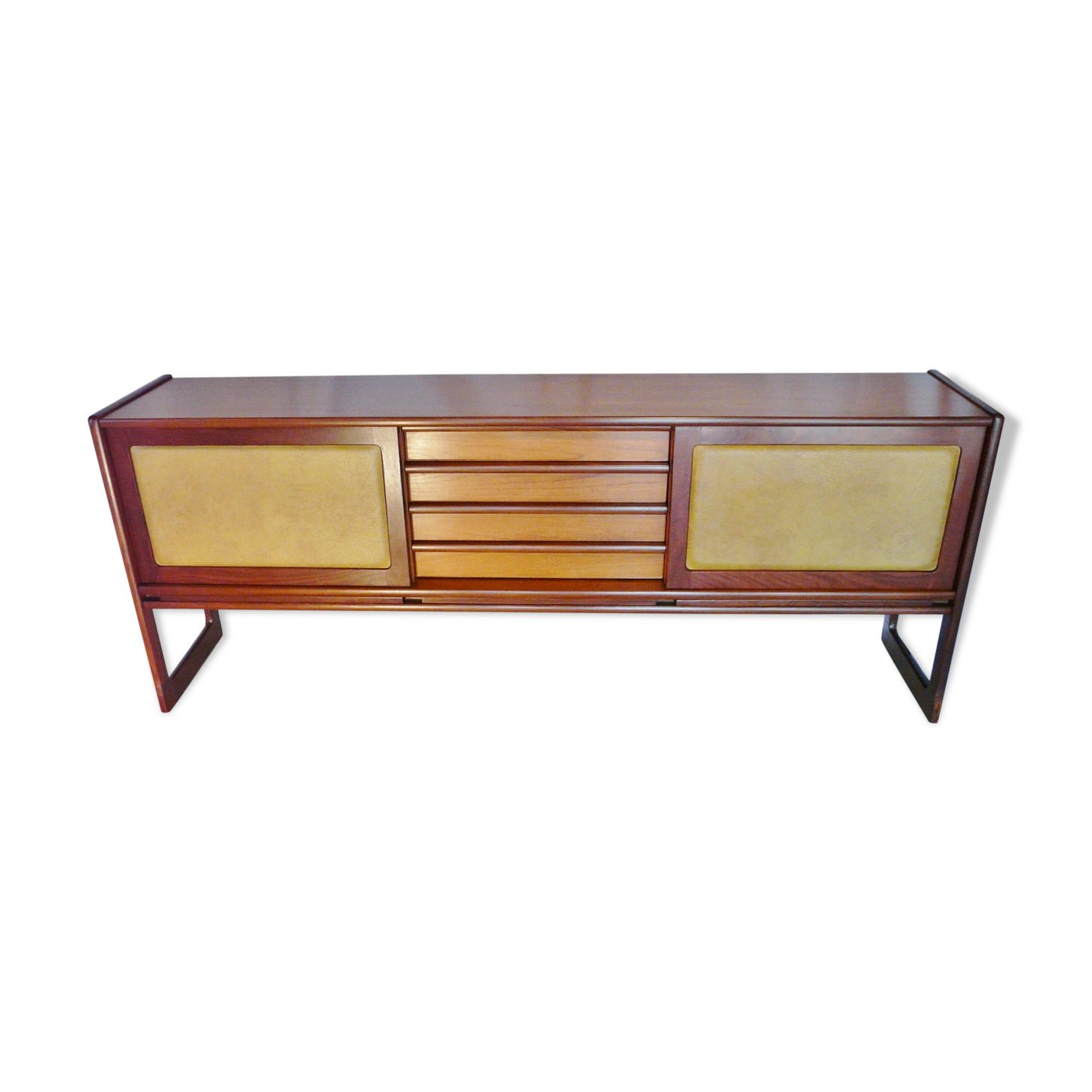 Scandinavian teak line sideboard