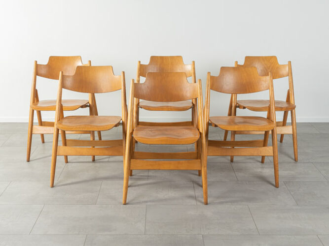 6 chaises Egon Eiermann, SE 18, 1952