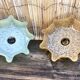 2 Clichy glass pendant lights