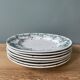 Set of 7 flat plates Terre de Fer St Amand and Hamage “Byzantine”