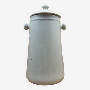 White ceramic pot