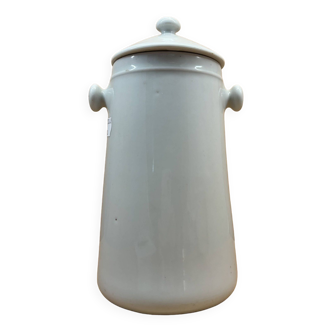 White ceramic pot