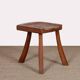 Tabouret tripode dans le goût des Ateliers de Marolles, 1960