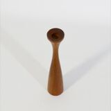 Scandinavian candle holder diabolo teak 1960