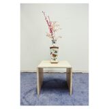 Vintage side table travertine