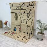 Handmade Moroccan Berber carpet 246 x 160 CM