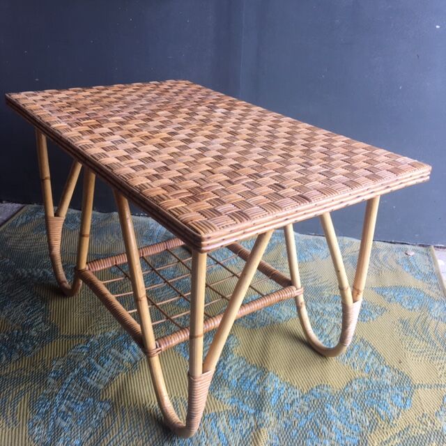 Rattan coffee table