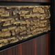 Rare Set of nightstands by Luciano Frigerio 'Desirè' with brass relief, Ita