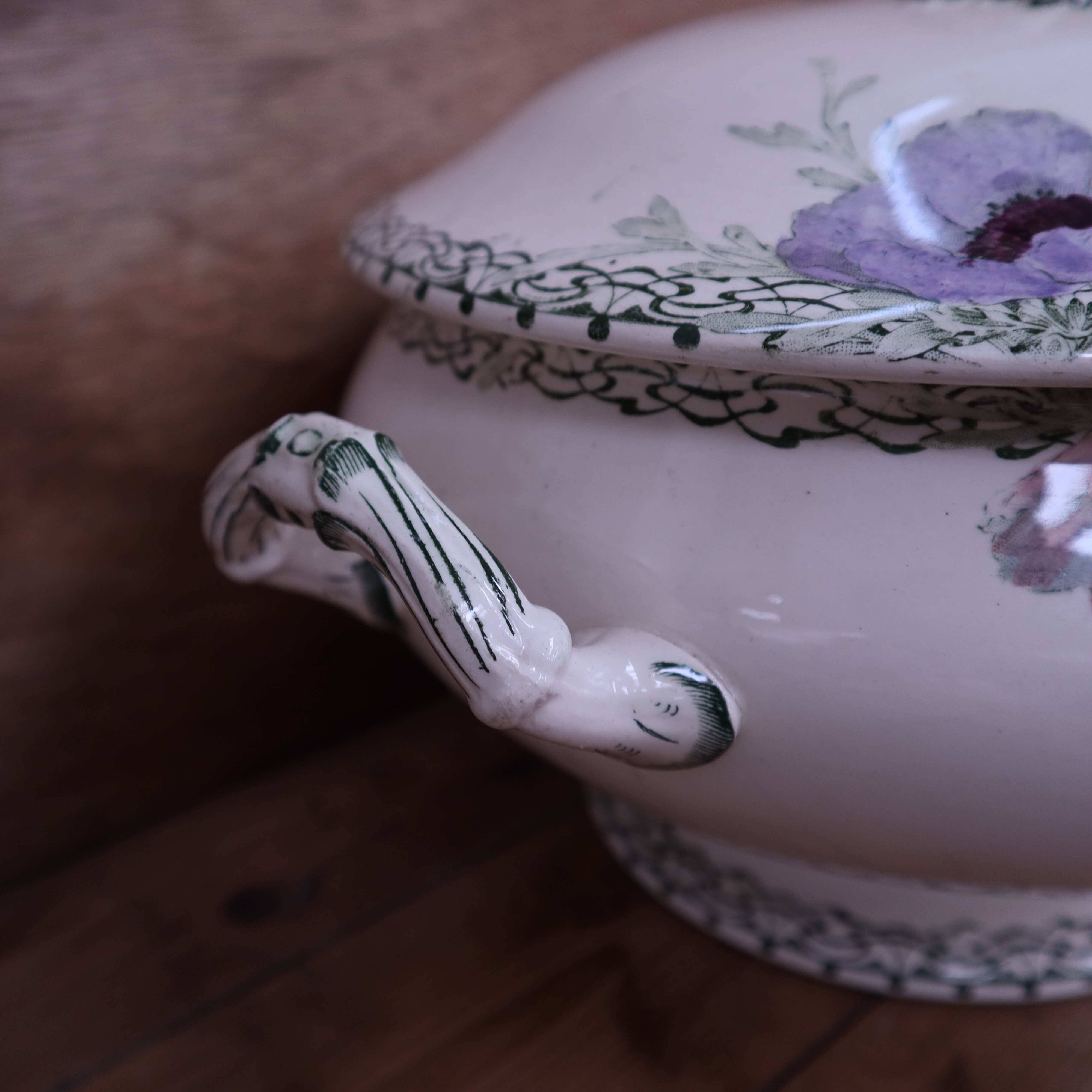 Creil and Montereau "Madrid" Iron Earth Soup Tureen