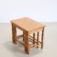 Set of three oak nesting tables attributed to Henning Kjærnulf