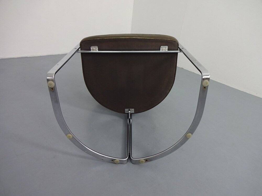 Mocdl 6911 Armchair in Leather by Horst Brüning for Kill International, 1968