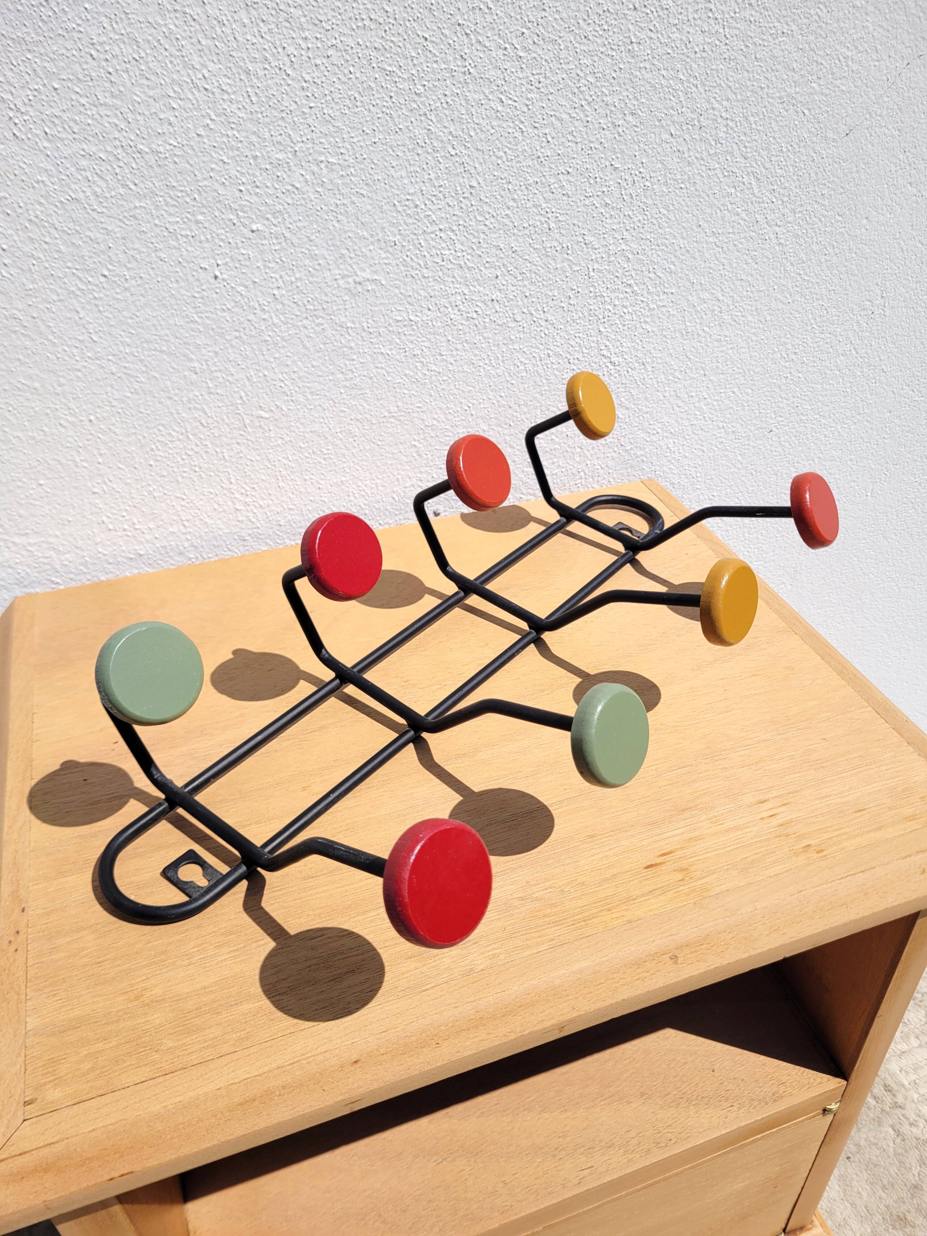 Vintage style wall coat rack