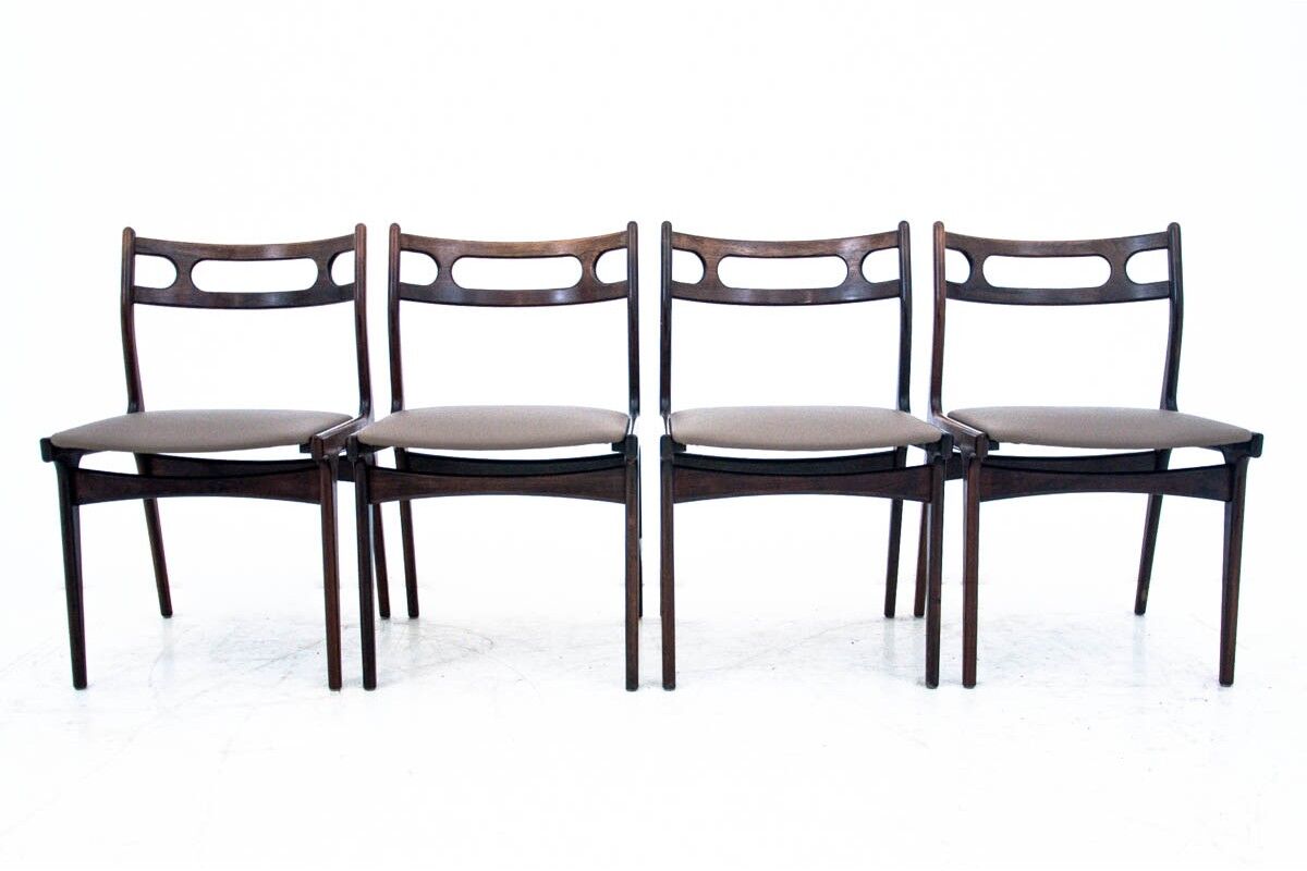 A set of four chairs, Denmark, danish design, 1960s