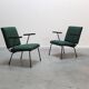 Modernist pair of '1401' easy chairs by Wim Rietveld for Gispen, 1954