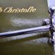 Christofle knife holder (12) in silver-plated metal, Perle model