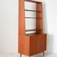 1960s Scandinavian teak bookcase with storage cabinet