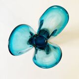 Art Deco Murano glass trilobe vase