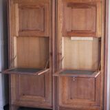 Pair of twin secretary cabinets