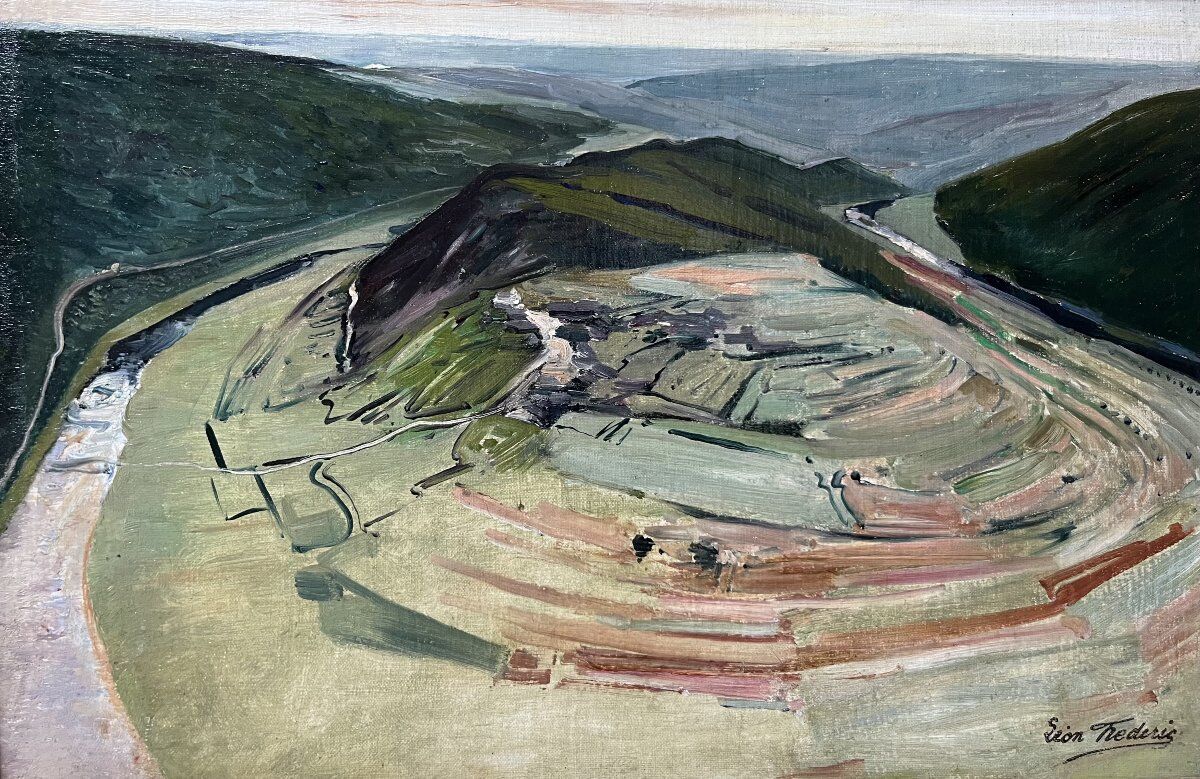 Léon Frédéric (1856–1940) The Tomb of the Giant circa 1910 Oil on panel signed