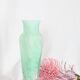 WATER GREEN AND WHITE SPECKLED MURANO GLASS VASE