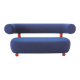Two-seater sofa Moroso Pipe Blue