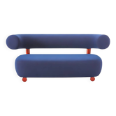 Canapé 2 places Moroso Pipe Bleu