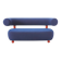 Two-seater sofa Moroso Pipe Blue