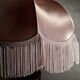 Pressed moulded glass lamp of chocolate art deco non sign muller schneider