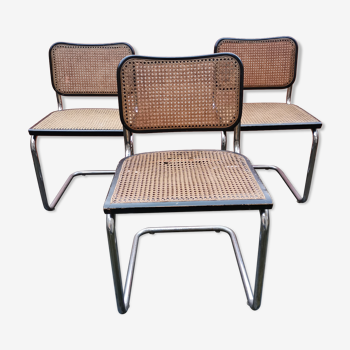 Trio de chaises B32 de Marcel Breuer