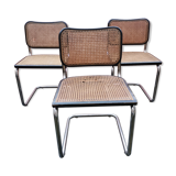 Trio de chaises B32 de Marcel Breuer