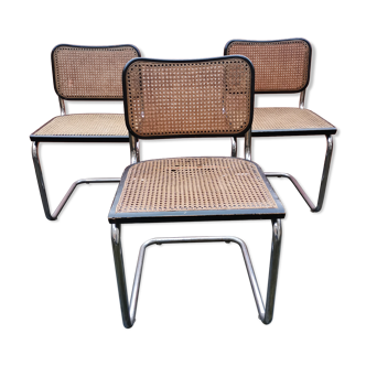 Trio de chaises B32 de Marcel Breuer